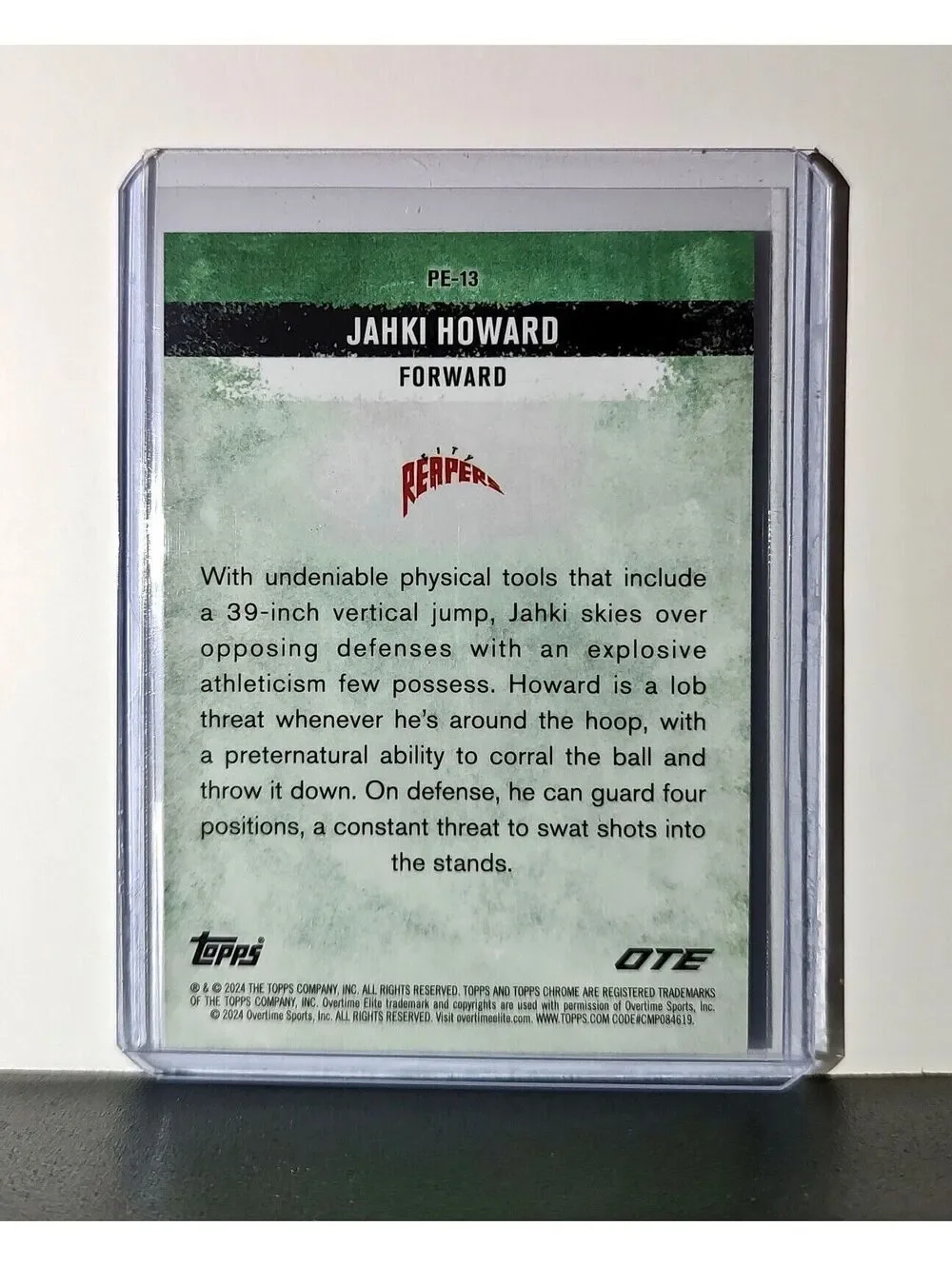 Jahki Howard 2023-24 Topps Chrome Overtime #PE-13 Card City Reapers